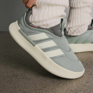 Adidas阿迪达斯ADIPUFF秋冬经典休闲运动耐磨保暖缓震棉鞋KJ3995