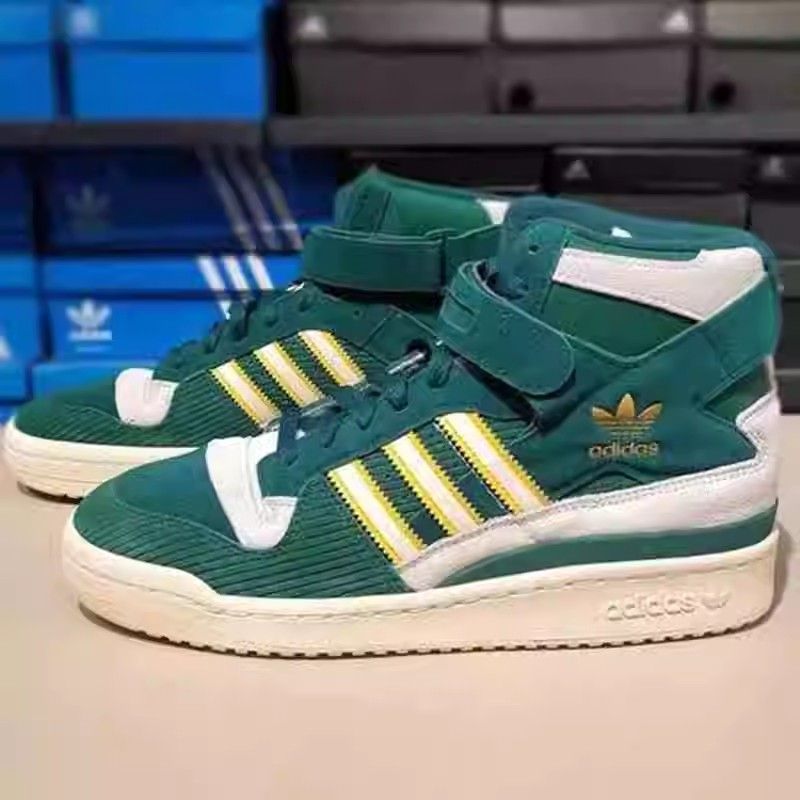 Adidas阿迪达斯FORUM 84 HI男女同款高帮耐磨休闲运动板鞋 FZ6301
