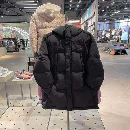 Adidas阿迪达斯GOOSE DN PARKA冬季加厚保暖运动休闲羽绒服IU2682