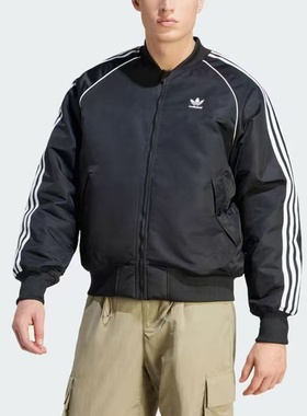 Adidas阿迪达斯COMM SST VRCT男子冬季保暖运动棉服外套 IL2573