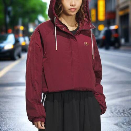 Adidas阿迪达斯女子连帽保暖棉服