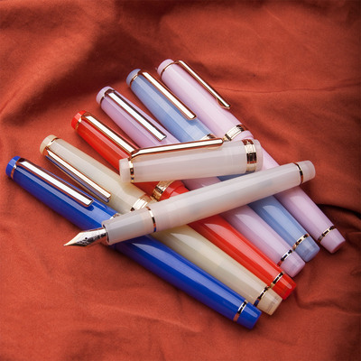 糖果色钢笔胖叔调整高颜值好写