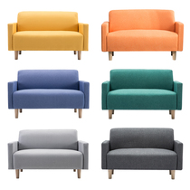 Northern Europe simple small double three person fabric sofa single apartment rental clothing shop bedroom small sofa chair
