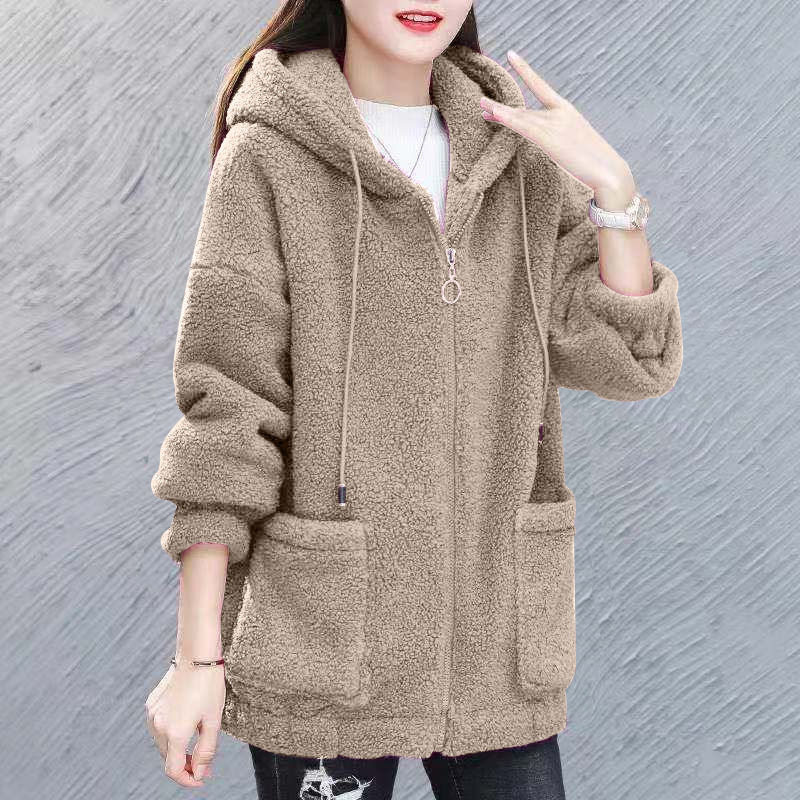 womenclothes羊羔绒卫衣