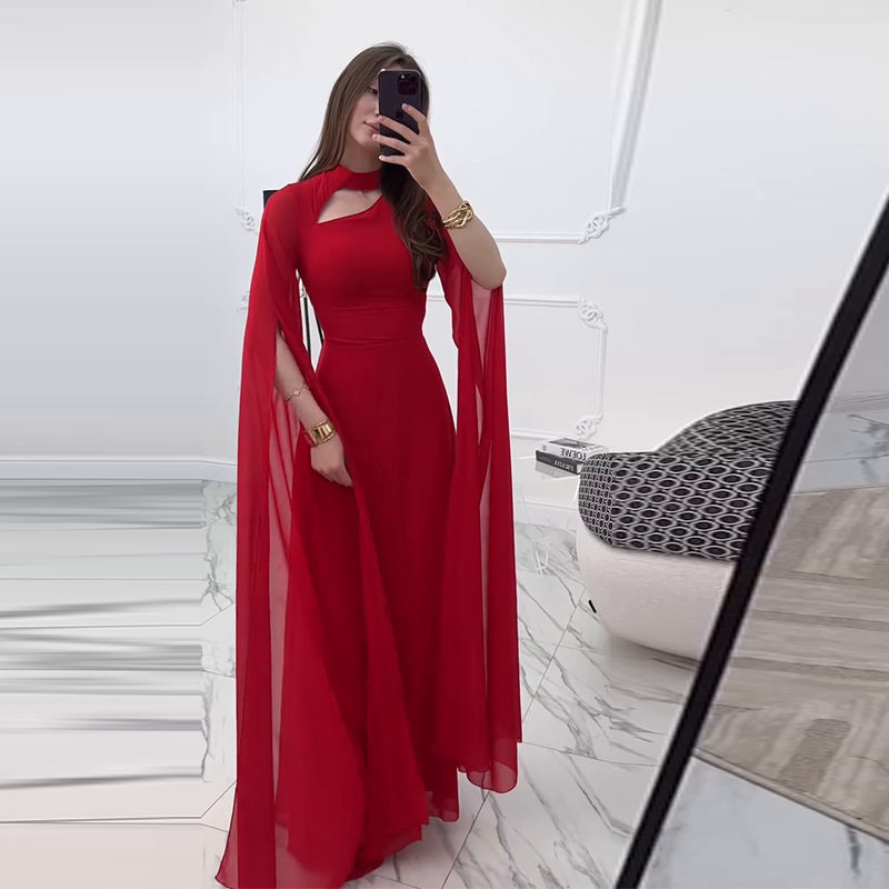 women clothes年新款欧美跨境外贸女装性感显瘦修身气质长袖连衣