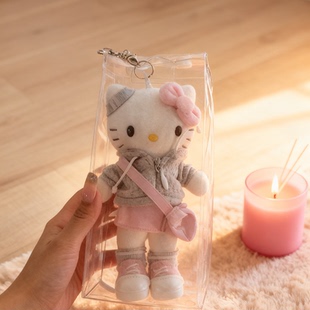 娃娃保护套16cm长腿kitty展示包收纳痛包可挂防尘包袋外出遛娃包