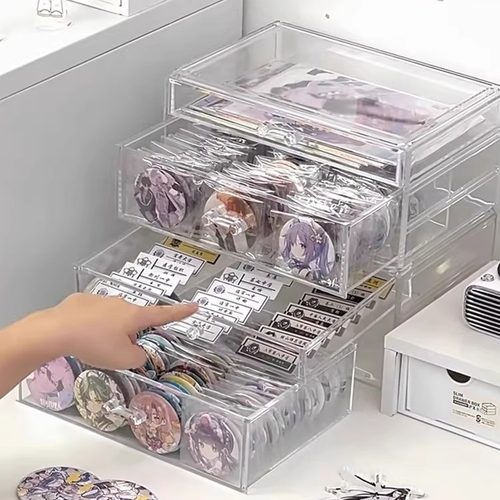 吧唧收纳盒宿舍神器陈列