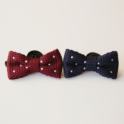 Veils复古纹路涤纶小领结