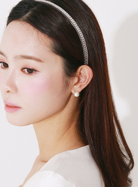 2022韩国ins网红同款简约气质三色珍珠贝母耳钉925银针品质感耳饰