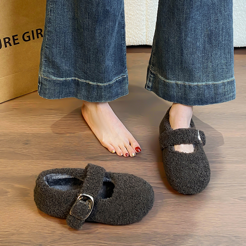 【爆款推荐】毛毛鞋女休闲百搭