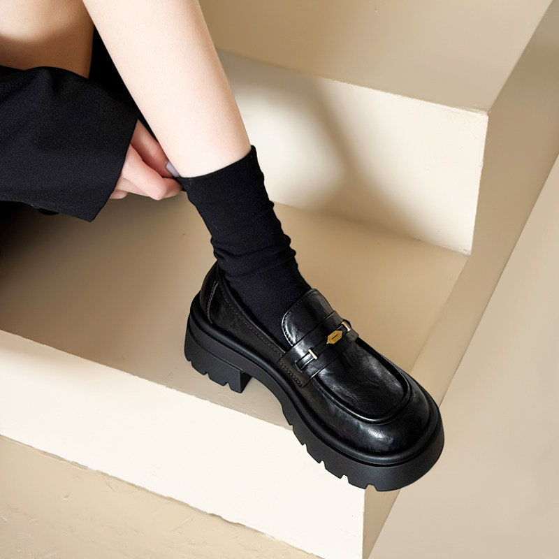 【爆款推荐】乐福鞋女休闲百搭