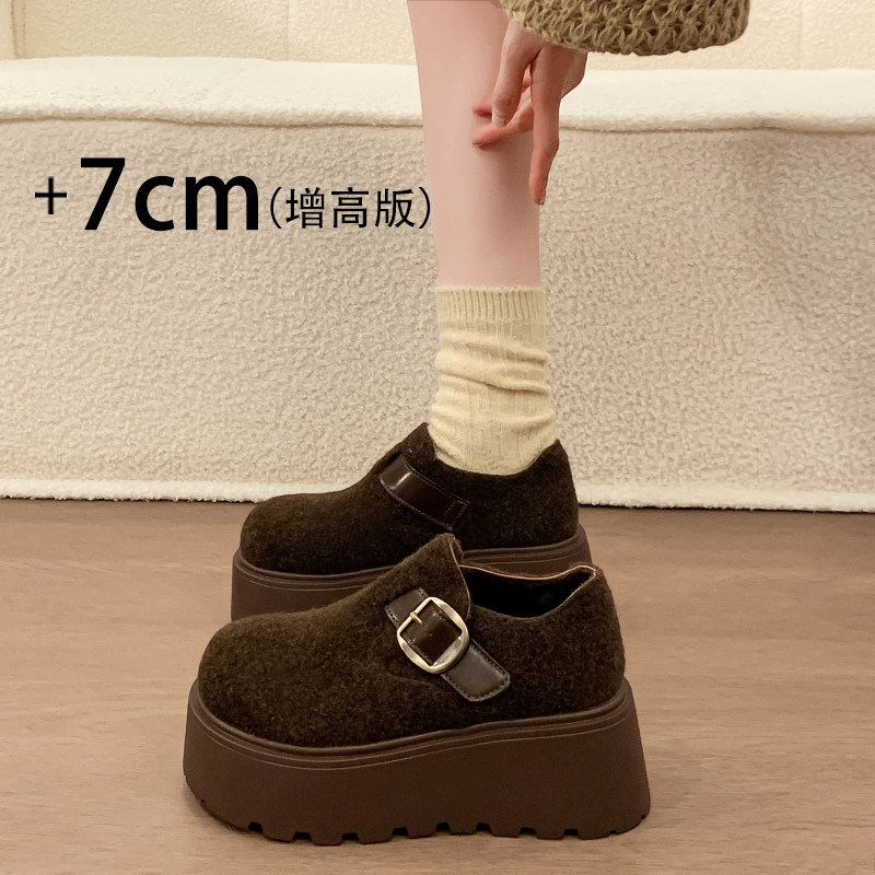 厚底雪地靴女款2025新款冬季女鞋加绒毛毛保暖勃肯鞋小个子棉鞋女,女鞋,勃肯鞋/软木鞋,淘宝优惠券,粉丝福利购,淘宝优惠卷