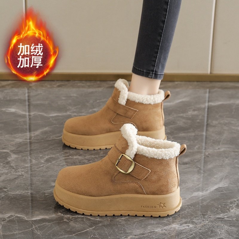 勃肯棉鞋女2025冬季新款东北加绒保暖羊羔绒防滑雪地靴孕妇不累脚,女鞋,棉鞋,淘宝优惠券,粉丝福利购,淘宝优惠卷