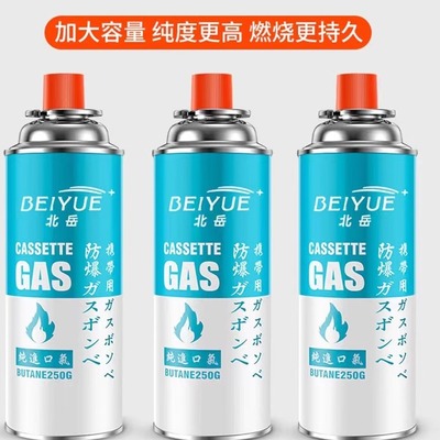 北岳卡式炉气罐通用液化煤气瓶便携式气卡磁瓦斯罐户外小气罐250g