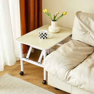 可移动边几小矮桌沙发边柜客厅家用小桌子床头柜可折叠小茶几