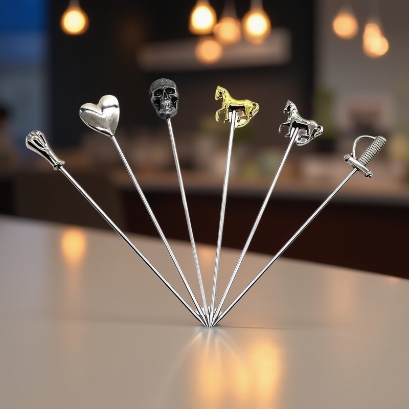 酒吧餐厅鸡尾酒签不锈钢酒签酒具装饰针酒签创意装饰水果针,餐饮具,酒签,淘宝优惠券,粉丝福利购,淘宝优惠卷