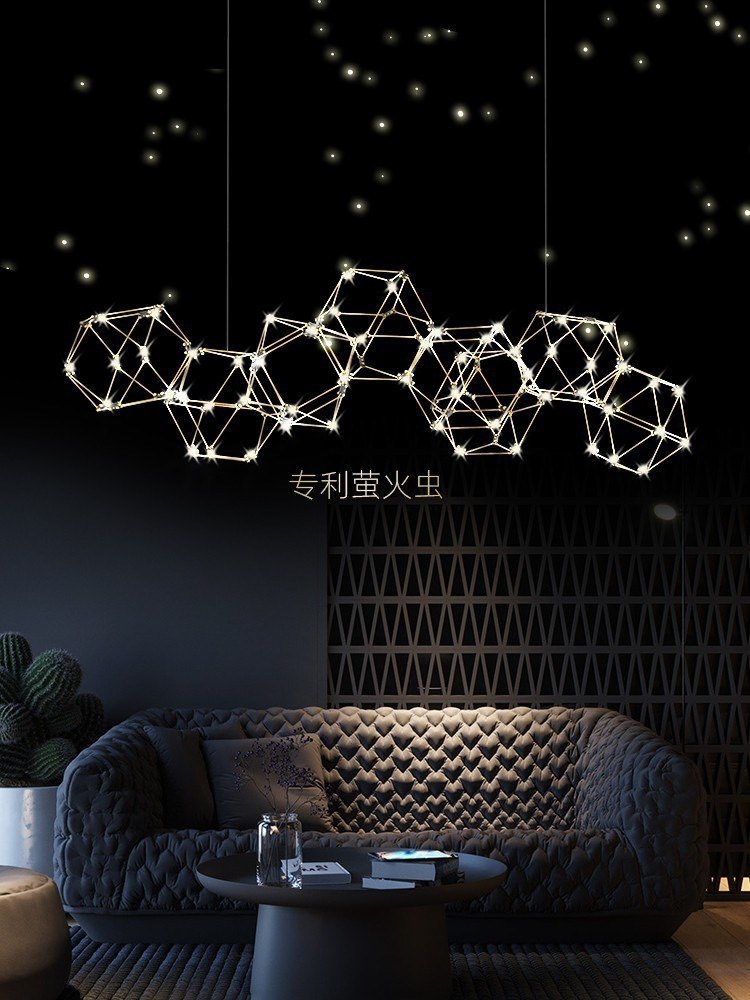 Lazy  餐厅吊灯新款 意大利吧台灯萤火虫极简轻奢饭厅家用网红led