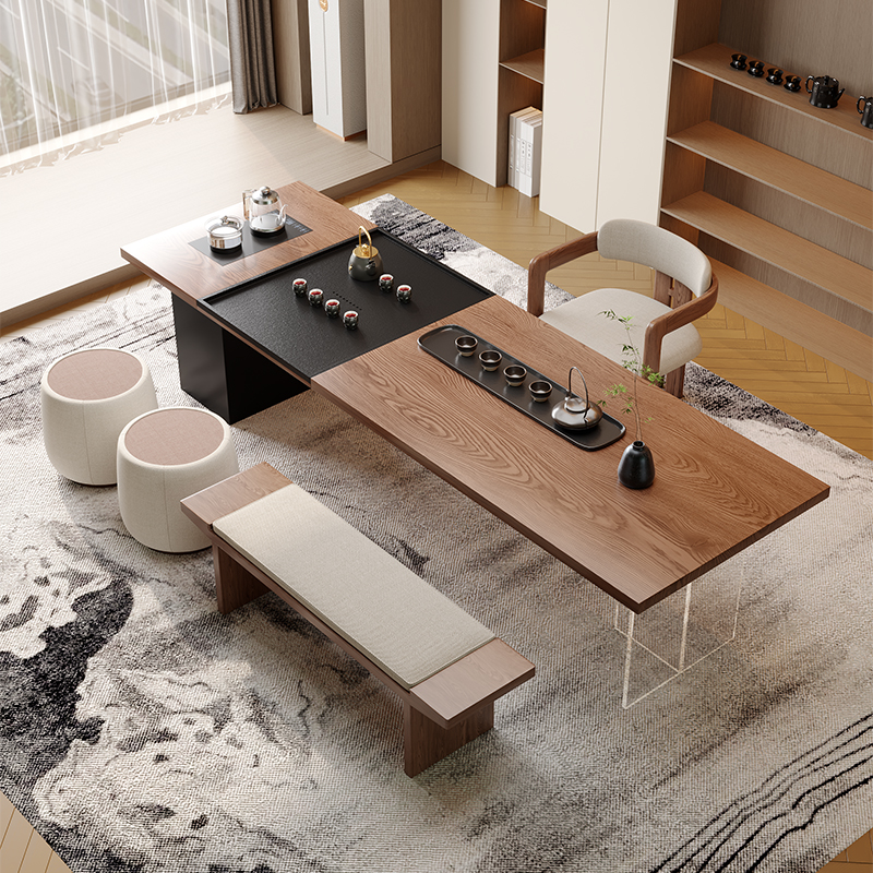 家用新款泡茶高端实木意式极简