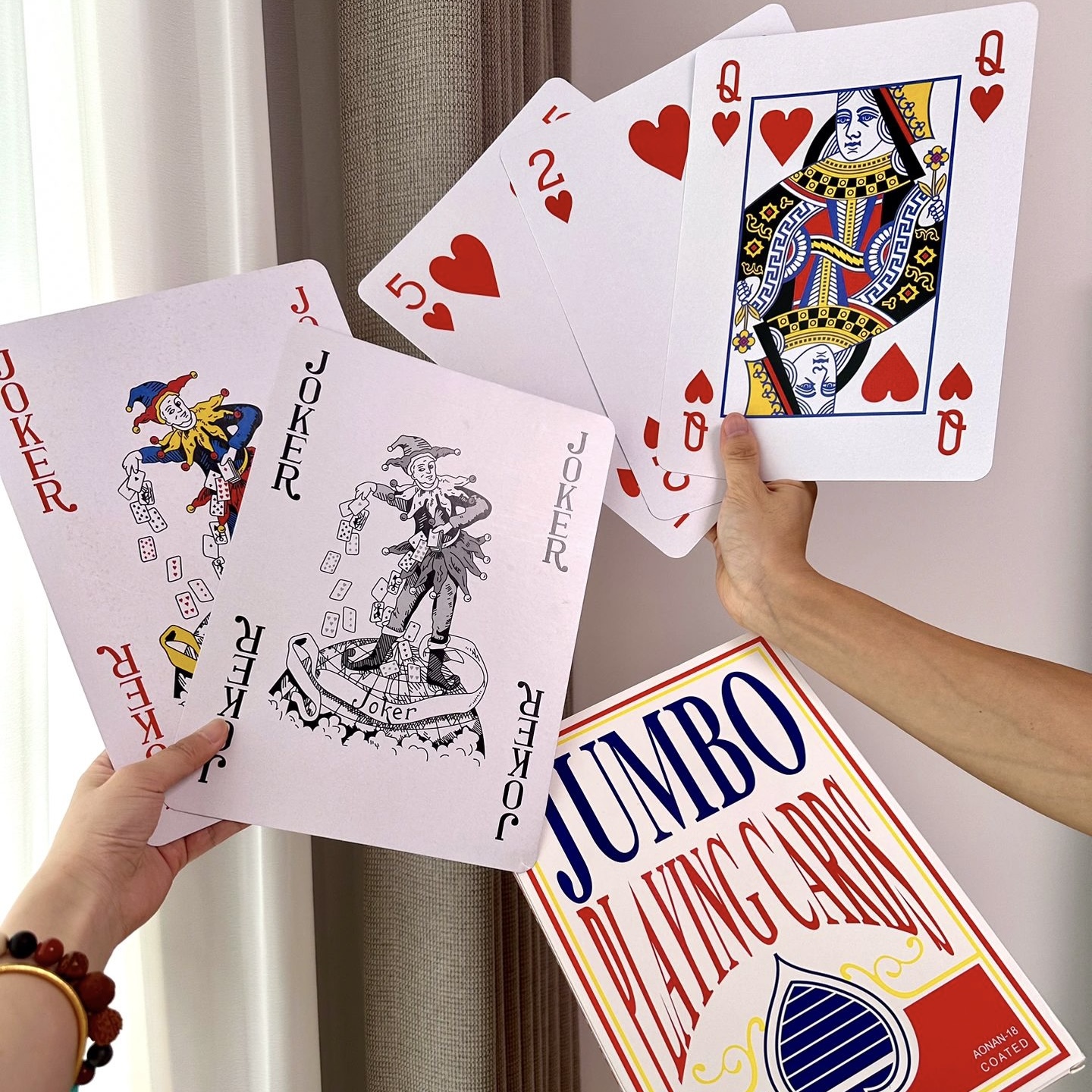 网红超大耍大牌扑克牌巨型增大版