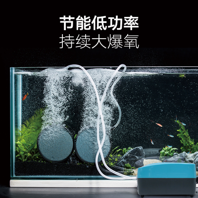 贝立海增氧气泵鱼缸水族箱超静音充氧泵打氧机防缺氧可调气量