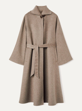 秋冬新款LPVin-nt双面山羊绒大衣美拉德绵羊毛长款外套~不支持退