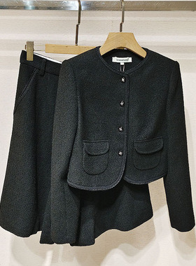 深南油2026春女装XSJ1W03D短外套XSJ1K05D中裤千金风套装S260026