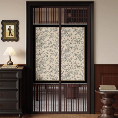 春燕2025新款防蚊虫门帘免打孔家用卧室入户磁吸隔断帘透气遮挡帘