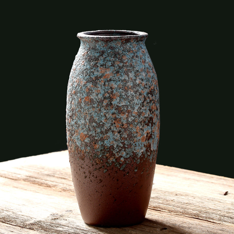 大口径花瓶复古陶罐盆大号陶瓷落地中式仿古干花客厅插花粗陶摆件,鲜花速递/花卉仿真/绿植园艺,花瓶,淘宝优惠券,粉丝福利购,淘宝优惠卷