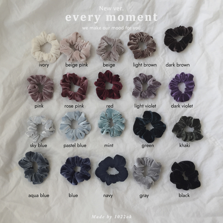 韩国迷你天鹅绒小肠发圈