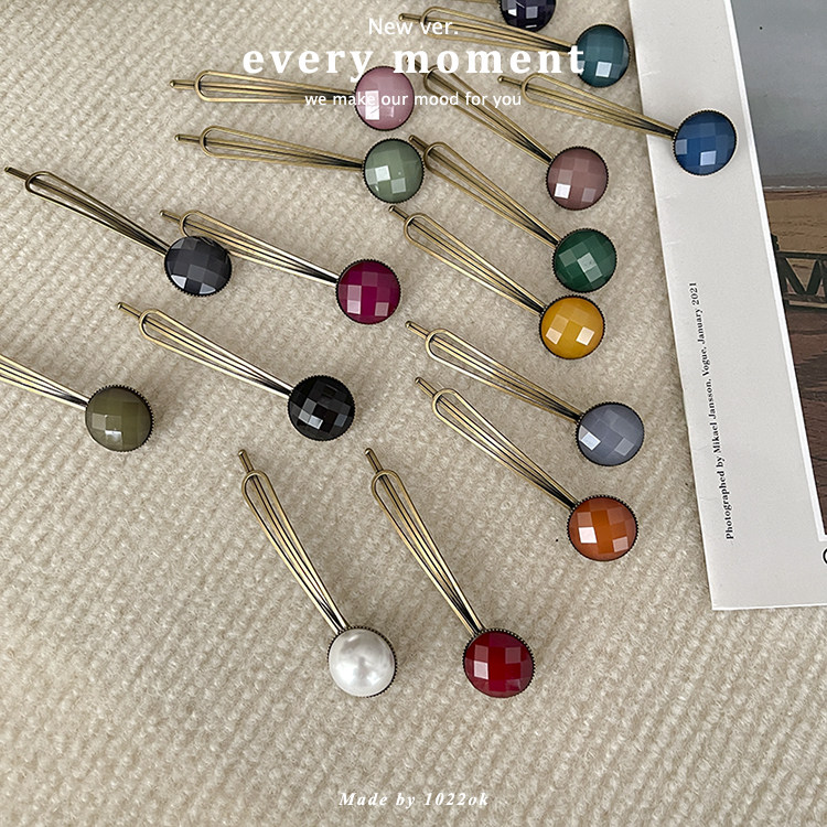 韩国进口简约刘海豆豆一字夹侧边夹后脑勺碎发夹女款纯色夹子头饰,饰品/流行首饰/时尚饰品新,发饰,淘宝优惠券,粉丝福利购,淘宝优惠卷