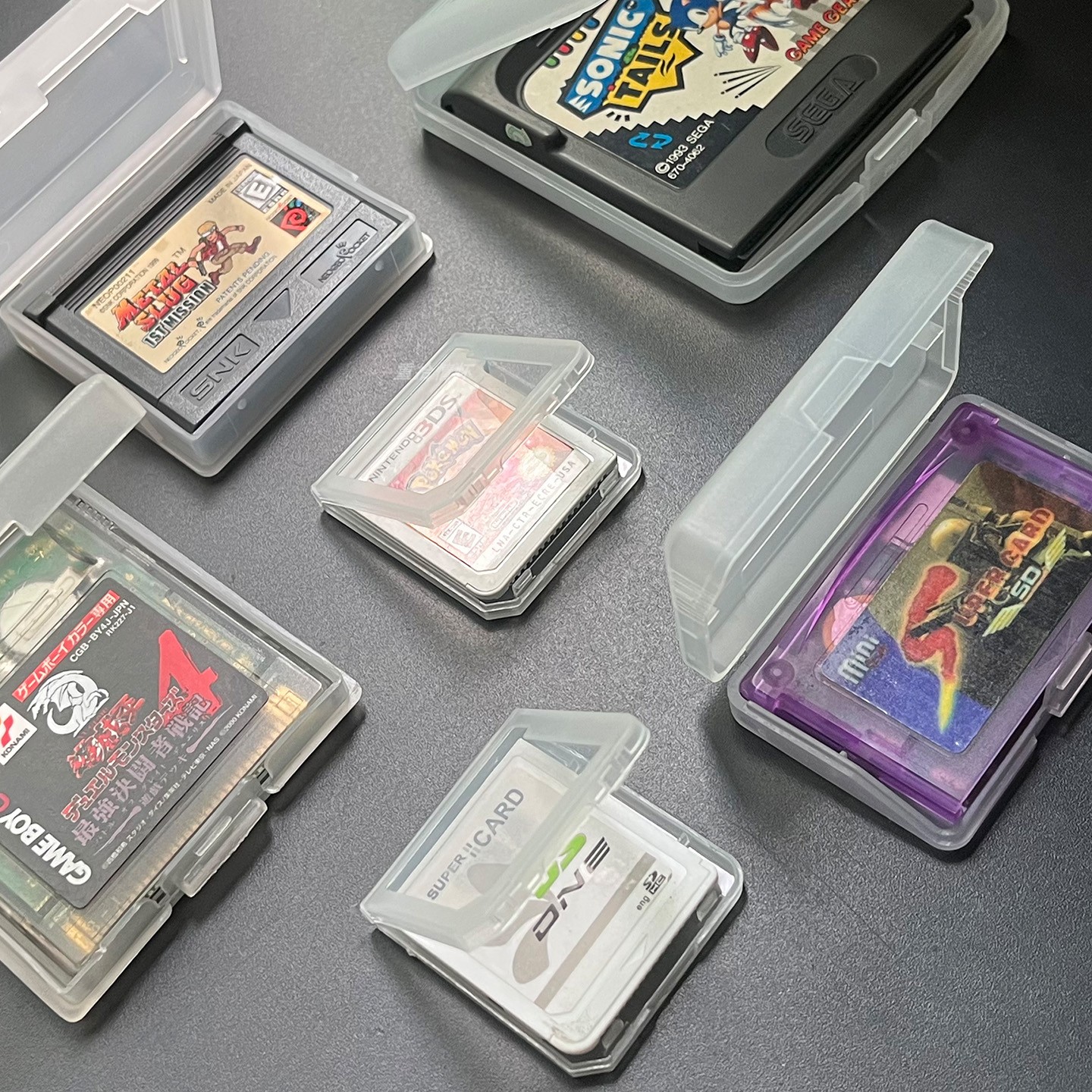 GBA卡带收纳盒GBC游戏卡盒NDS卡带盒3DS游戏盒NGPC卡盒gamegear