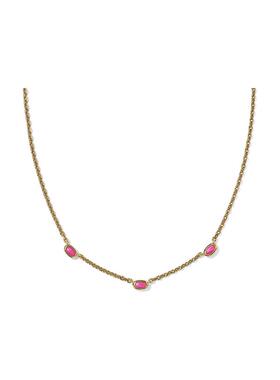 代购Kendra Scott女士项链精致优雅简约轻盈金色粉色椭圆形