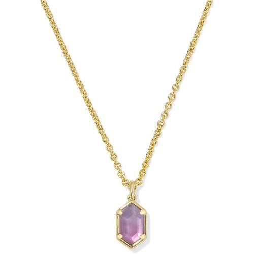 代购Kendra Scott女士项链优雅简约精致时尚金色紫色宝石