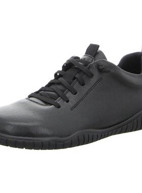 代购JOSEF SEIBEL男士休闲鞋透气软底轻便舒适黑色系带低帮圆头