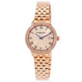 代购 weil雷蒙威女士腕表日期防水夜光蓝针金属钢带镶钻 Raymond