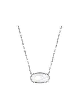 代购Kendra Scott女士项链闪耀时尚精致优雅银色虹彩drusy心形石