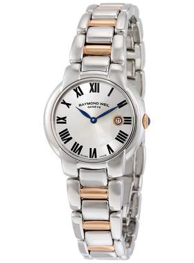 代购Raymond weil雷蒙威女士腕表日期计时夜光防刮钢带双色防水