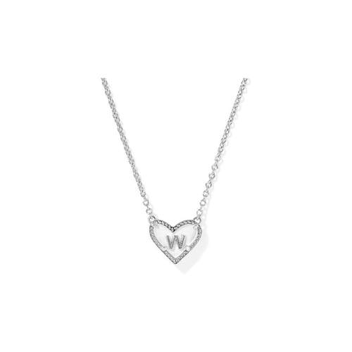 代购Kendra Scott女士项链简约时尚个性精致心形字母W珍珠母内嵌