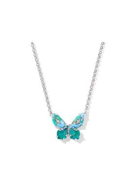 代购Kendra Scott女士蝴蝶项链浪漫精致优雅轻盈蓝色宝石