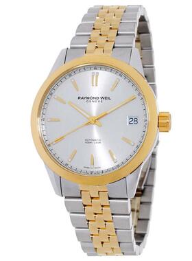 代购Raymond weil雷蒙威男士腕表日期自动夜光计时钢带双色精钢