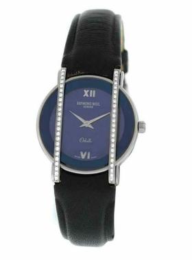 代购Raymond weil雷蒙威女士腕表计时夜光防水防刮皮带钢壳蓝面