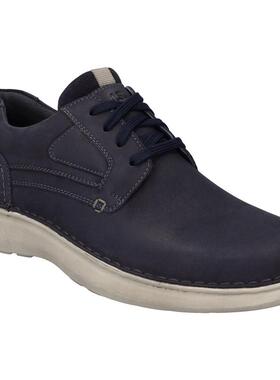 代购JOSEF SEIBEL男士休闲鞋透气软底轻便舒适深蓝色圆头系带