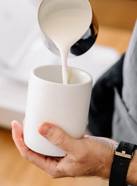 Fellow Monty双层陶瓷可堆叠式拉花拿铁杯卡布奇诺浓缩咖啡杯