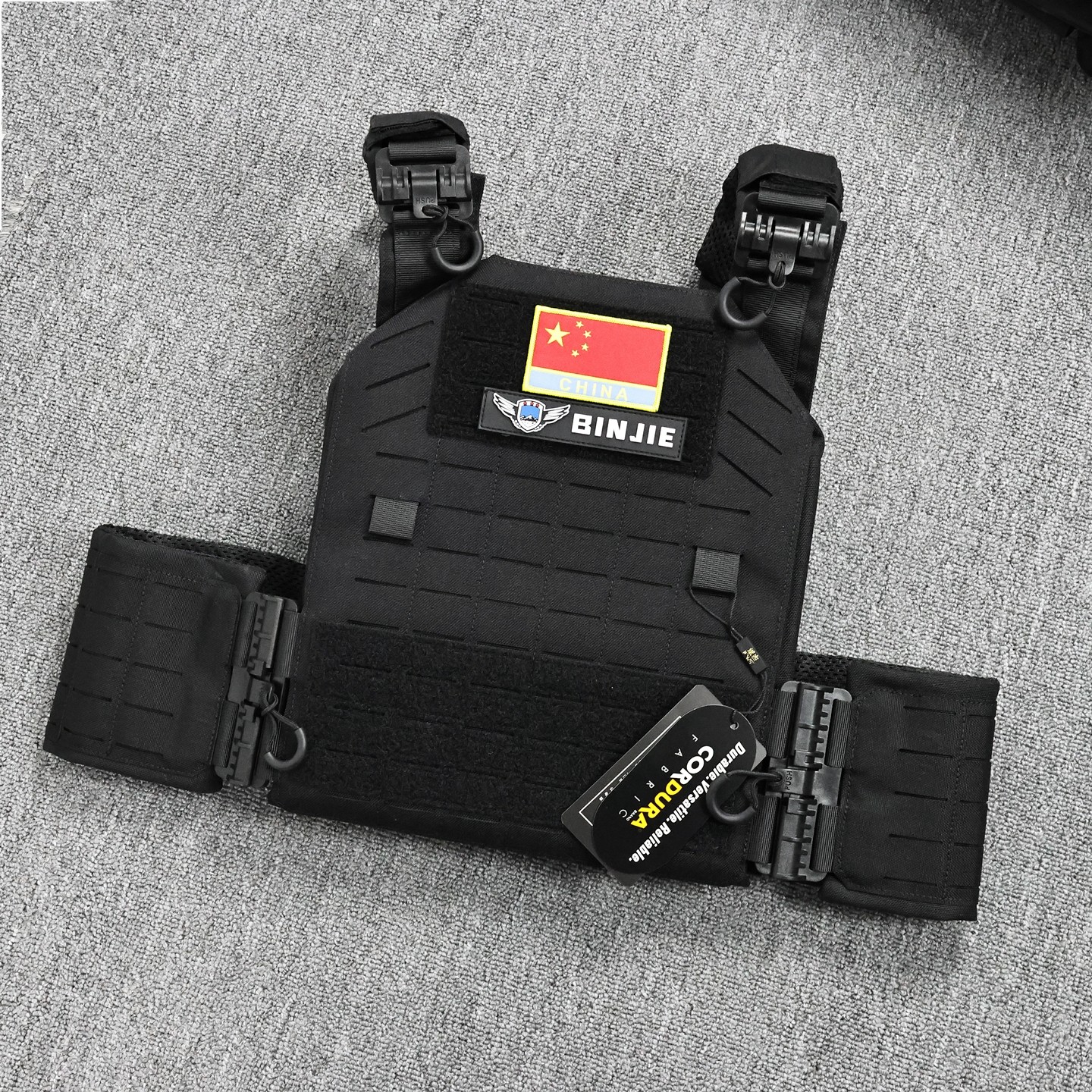 Cordura1000D战术背心轻量化马甲作战激光切割快拆防撕耐磨可拆卸