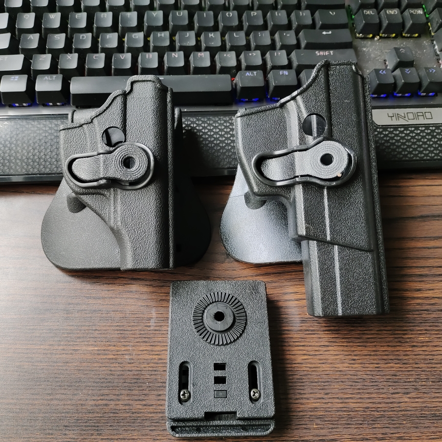 日久正品装备64/92式便衣快拔套腰部枪套食指解锁腰带通用送背夹