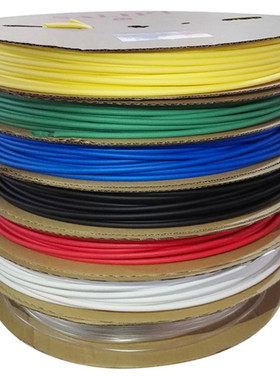 WoEr沃尔热缩管 6mm 环保绝缘阻燃电线套白黑红黄绿蓝色透明 新品