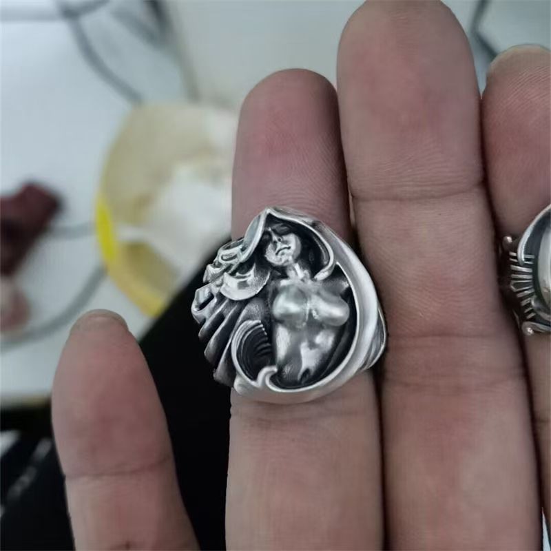 性感美女戒指立体时尚艺术独特