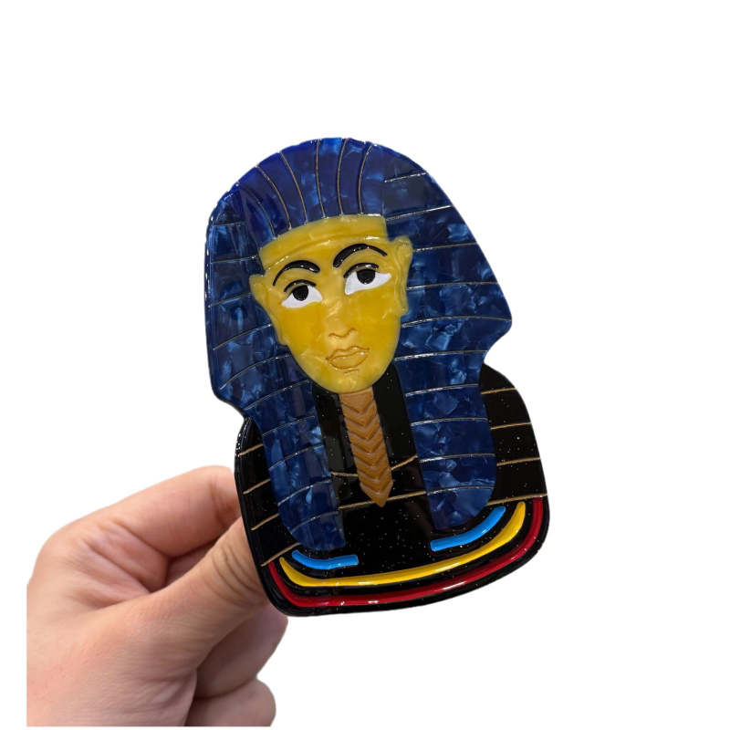 Unleash Your Inner Mystic: Acetate Pharaoh & Cat Hair Claw Clip - Product image 5