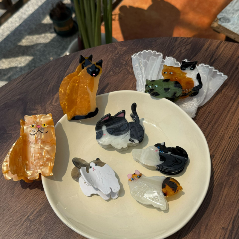 猫咪醋酸抓夹布偶猫猫发夹