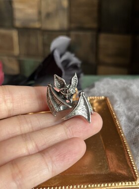 创意新款男女朋克哥特蝙蝠指环戒指复古饰品开口可调戒指